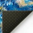 thumbnail image 5 of Karina Blue Contemporary Artistic Color Splash 1'8" x 2'6" Non-Skid Accent Rug, 5 of 9