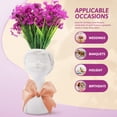 thumbnail image 4 of ColoMX Flor de simulación de 10 piezas Flor de jarrón violeta artificial Flor decorativa, 4 of 7