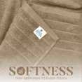 thumbnail image 2 of Dan River Bath Towel 30x60 pack of 4 Ultra Soft Quick Drying Large Cotton Towel - Tan, 2 of 9