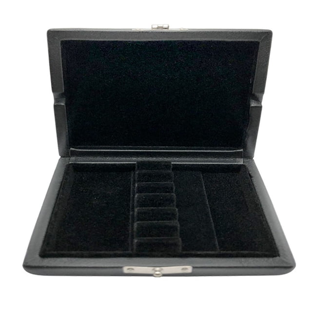 Mosiee 1 Pc Bassoon Reeds Case Storage Waterproof Anti-Fall Black Pu Bassoon Reeds Case Protection Musical Instrument Accessories