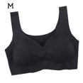 thumbnail image 1 of Sujetador sin costuras Wireless Hacer subir Lingerie Sport Ropa interior transpirable, Negro, M seitruly AP002552-02, 1 of 7