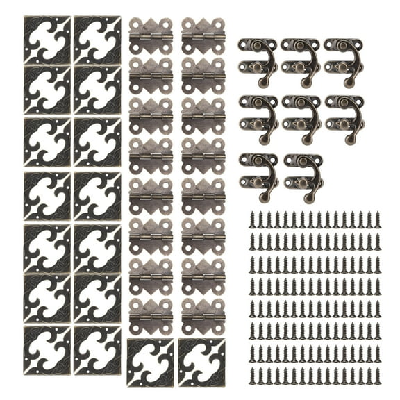 Box Hardware, Small Box Hardware Buckle Locks Hinges Box Corners For Jewelry Boxes For Wine Boxes For Cabinets