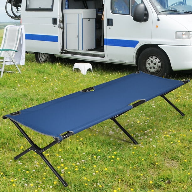 Gymax Folding Camping Cot & Bed Heavy-Duty for Adults Kids w
