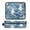 Blue Seagull, variant on Hair Tool Organizer Bag with Heat Resistant Mat Removable Travel Storage Case for Hot Air Brushes Curling Irons Blue Bunny