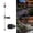 Black I, variant on AuroraX Hot Air Balloon Solar Lantern with Flickering Flame Lights Hanging Solar Lights Waterproof Outdoor Summerween Decor