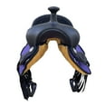 thumbnail image 4 of RESISTANCE New Generation Youth/Kids Western Synthetic Horse Saddle – 10", 12", 13" – Available in Purple, Black, Light Brown, and Pink, 4 of 9