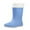 Sky Blue, variant on Women's Removable Lined Waterproof Comfortable Height-Increasing Heeled Mid-Calf Rain Boots Shoes For Fall And Winter. Beige Size 6