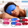 thumbnail image 2 of 1-4Pcs 7.4x3 Inch Soft Sleep Mask Eye Mask Blindfold Block Out Light - for Travel Shift Work & Meditation, Lightweight Shading Eye Protection Rest Eye Mask, 2 of 8