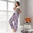 thumbnail image 5 of Rateoe Violets Flowers Pattern Women’s Ultra-Soft Comfy Pajama Lounge Pants Sleepwear,Comfortable Lounge Wear,lightweight Pajamas, Casual Home Wear-XX-Large, 5 of 6