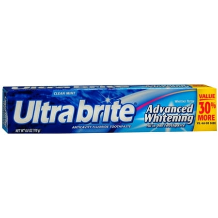 Ultra Brite Blanchiment avancée Dentifrice Menthe (6 oz Lot de 2)