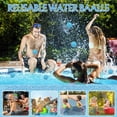 thumbnail image 6 of Nkmbld 10Pcs Reusable Water Balls, Reusable Water Balloons for Outdoor Toys and Games, Summer Water Toys for Pool Backyard Beach Party Supplies, 6 of 7