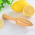 thumbnail image 3 of Wooden Manual Lemon Juicer Log Juice Squeezing Tool Kitchen Utensils Holiday Savings Gifts, 3 of 9