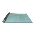 thumbnail image 2 of Ahgly Company Indoor Round Abstract Light Blue Modern Area Rugs, 6' Round, 2 of 4