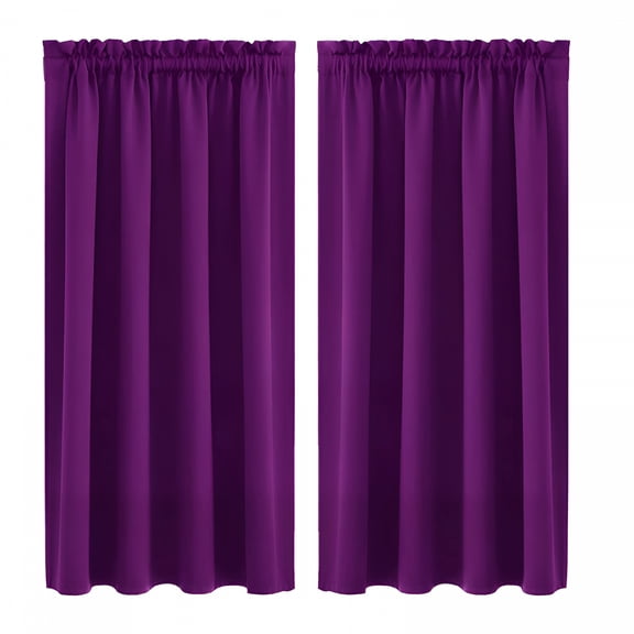 AUQ Blackout Curtains 37x44 Inch, Thermal Insulated Noise Reducing Window Drapes for Kitchen & Bedroom