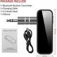 thumbnail image 2 of Car Bluetooth 5.0 Receiver, Car Bluetooth Jack Auxiliary 3.5mm Jack Wireless Portable Audio Adapter Car, 2 of 5