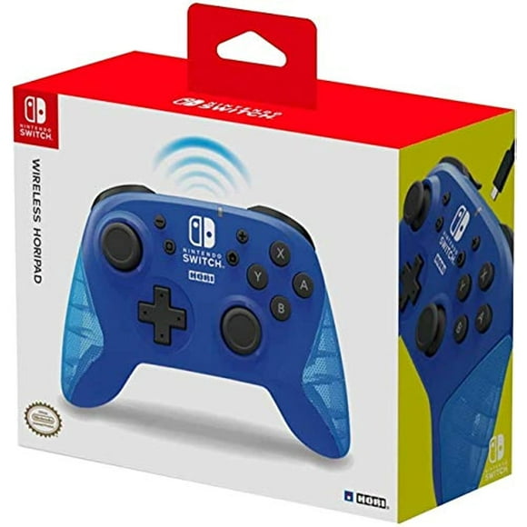 Nintendo Switch Wireless Horipad (Blue) By Hori - Officially Licensed By Nintendo