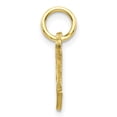 thumbnail image 2 of Diamond2Deal 10K Yellow Gold Solid Small Letter T Initial Charm Pendant for Women, 2 of 5