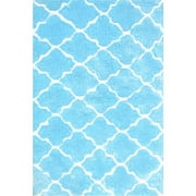 The Rug Market 03104B 2.8 x 4.8 in. Cloture Area Rug - Blue & White