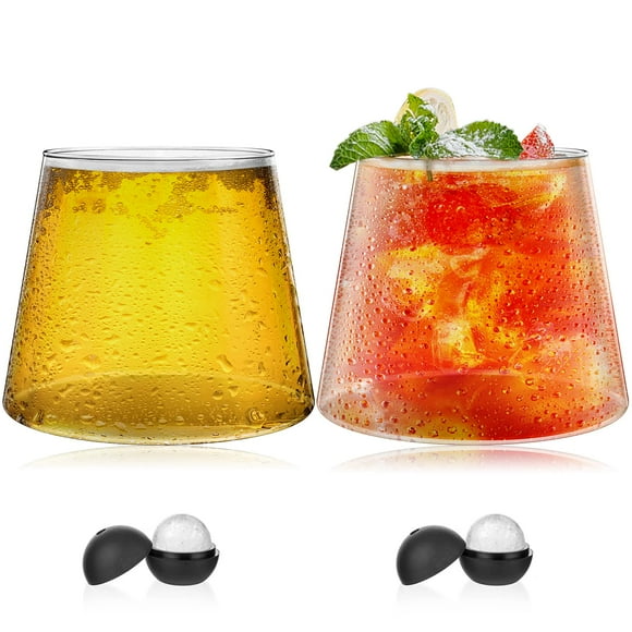 Drinking Glasses Bubble Bottom