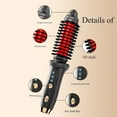 thumbnail image 5 of Cordless Heated Round Brush for Volume, USB Rechargeable Mini Curling Iron for Short Hair Styling, Travel-Friendly Thermal Brush for Men and Women，Black, 5 of 5