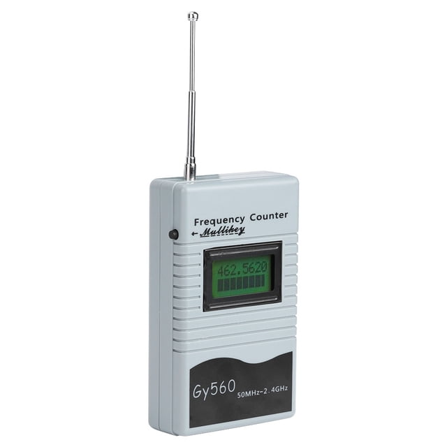 Contador de frecuencia portátil, GY560, herramienta de medición de frecuencia de 50 MHz a 2,4 GHz, frecuencia de Mhz a Ghz adaptada a la perfección
