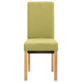 thumbnail image 2 of vidaXL Dining Chairs 6 pcs Green Fabric, 2 of 5