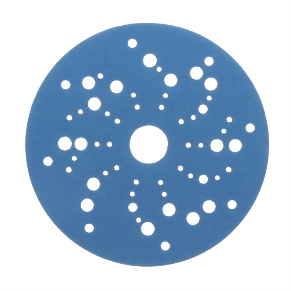 3M Hookit Blue Abrasive Disc 321U, 36168, 5 in, 600, Multi-hole