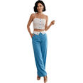 thumbnail image 1 of Conjunto 2 Piezas, Top con Botones y Pantalón con Detalles en Cintura, Comodidad y Estilo Casual Chic para Mujer, 1 of 5