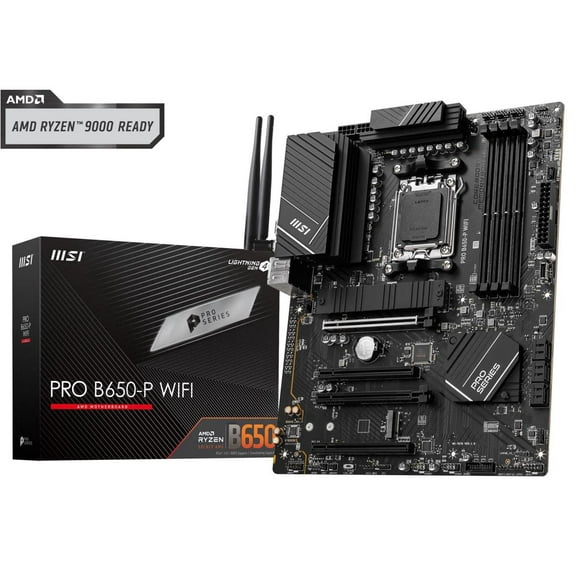 MSI PRO B650-P WIFI AM5 AMD B650 SATA 6Gb/s DDR5 Ryzen 7000 ATX Motherboard