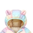 thumbnail image 3 of XBASW Newborn Baby Cartoon Ears Hooded Jacket Coats for Boys Girls Winter Rainbow down Cotton Outerwear Light Puffer Jacket for Toddler 6M-4T, 3 of 6