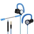 thumbnail image 1 of Cateissary Auriculares para juegos con micrófono dual, doble controlador, cancelación de ruido Teléfono y Comunicación, 1 of 6