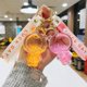 thumbnail image 2 of Creativo en aceite acrílico flotante burbuja con cuentas oso llavero arena movediza llavero bolsa colgante pareja regalo Anime llavero xuanjing  unisex, 2 of 2