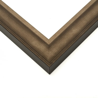 5x9 In Frame Pewter Solid Wood Picture Frame Width 1.625 Inches | Interior Frame Depth 0.6875