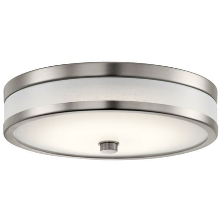 

19W 1 Led Flush Mount 12 inches Wide-Brushed Nickel Finish Bailey Street Home 147-Bel-2748702