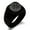 Black, variant on Stainless Steel Icelandic Vegvisir Viking Rune Engraved Square Flat Top Biker Style Polished Signet Ring