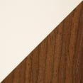 thumbnail image 2 of Carson Carrington  Arvika Chair with Bent Wood Legs (Set of 2) Cream Faux Leather/Walnut Wood, 2 of 9