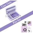 thumbnail image 4 of WWS-Kids Camera Case for ESOXOFFORE Instant Print Video Cameras, Children Camera Case for ESOXOFFORE Camera and Camera Paper, Case Only, Purple, Rabbit Cute Bunny (Purple - Little Rabbit), 4 of 4