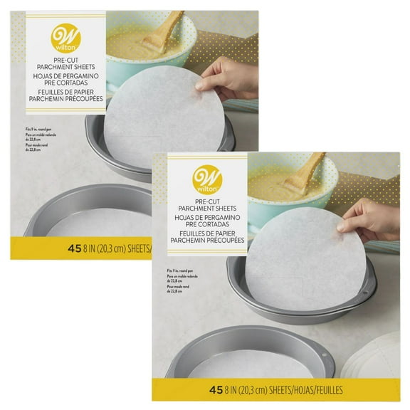 Wilton Parchment Rounds for 9-Inch Pans, 45-Count per Box, 2-Pack (90 Total)