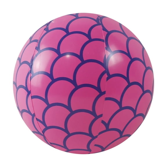Orangide Inflatable Beach Ball Large Fish Scale Print Pool Toy for Summer Swimming Pool Party, Beach, Outdoor Games and Water Play Fun for Kids Adults