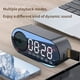 thumbnail image 4 of Altavoz Bluetooth Inalámbrico G30 con Reloj de Espejo, USB, LED, FM, Colorido, Luz, Graves Potentes, Altavoz Portátil ., 4 of 5