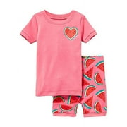 Old Navy Toddler Girl's 'So Fresh' Watermelon Cotton Pajama Shorts Set, Size 3T
