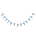 thumbnail image 2 of Banderín Triángulo Sombrero Florales Pancarta Deocraciónes Fiestas Tela Azul BLESIY Feliz cumpleaños Banderín Banner, 2 of 8