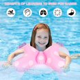 thumbnail image 4 of 1 Uds boya inflable, anillo de natación, asiento, objeto flotante, anillo de natación, círculo de piscina de PVC Rojo Verde, 4 of 5