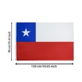 thumbnail image 3 of 90 x 150 cm Bandera de Chile Día Nacional Decoración para el hogar Adecuada para la decoración de patios exteriores, 3 of 6