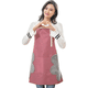 thumbnail image 5 of Apuakthei Delantal ajustable con pechera para mujer, impermeable, delantal de cocina con bolsillo, 2 toallas laterales de terciopelo coral, 5 of 6