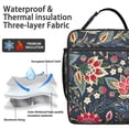 thumbnail image 2 of Tropical Flower and Leaves Insulated Lunch Bag Box Men Reusable Lunch Bag Lightweight Cooler Tote Bag Office Beach, 2 of 6
