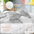 thumbnail image 2 of 3 Piece Grey Abstract Duvet Cover Set Full Size, Microfiber Comforter/Quilt Cover with Corner Ties and 2 Pillowcases, Modern Oil Painted Art Contemporary All Season Soft Bedding with Zipper Closure, 2 of 8