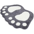 thumbnail image 1 of Alfombra de baño, Felpudo para Puerta, Alfombra de baño, Patas Lindas, Inodoro, baño, Ducha, Alfombra Antideslizante, Absorbente de Agua, Secado rápido, Lavable, Duradera, 40 cm x 60 cm (Gris), 1 of 7