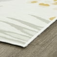 thumbnail image 4 of 5x7 Water Resistant, Indoor Outdoor Rugs for Patios, Front Door Entry, Entryway, Deck, Porch, Balcony | Outside Area Rug for Patio | Cream, Floral | Size: 5'3'' x 7'3'', 4 of 10