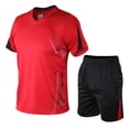 thumbnail image 4 of Tracksuit Men Set Mens 2 Pieces Sets Summer Casual Clothing Fitness Tracksuits Set, 4 of 5